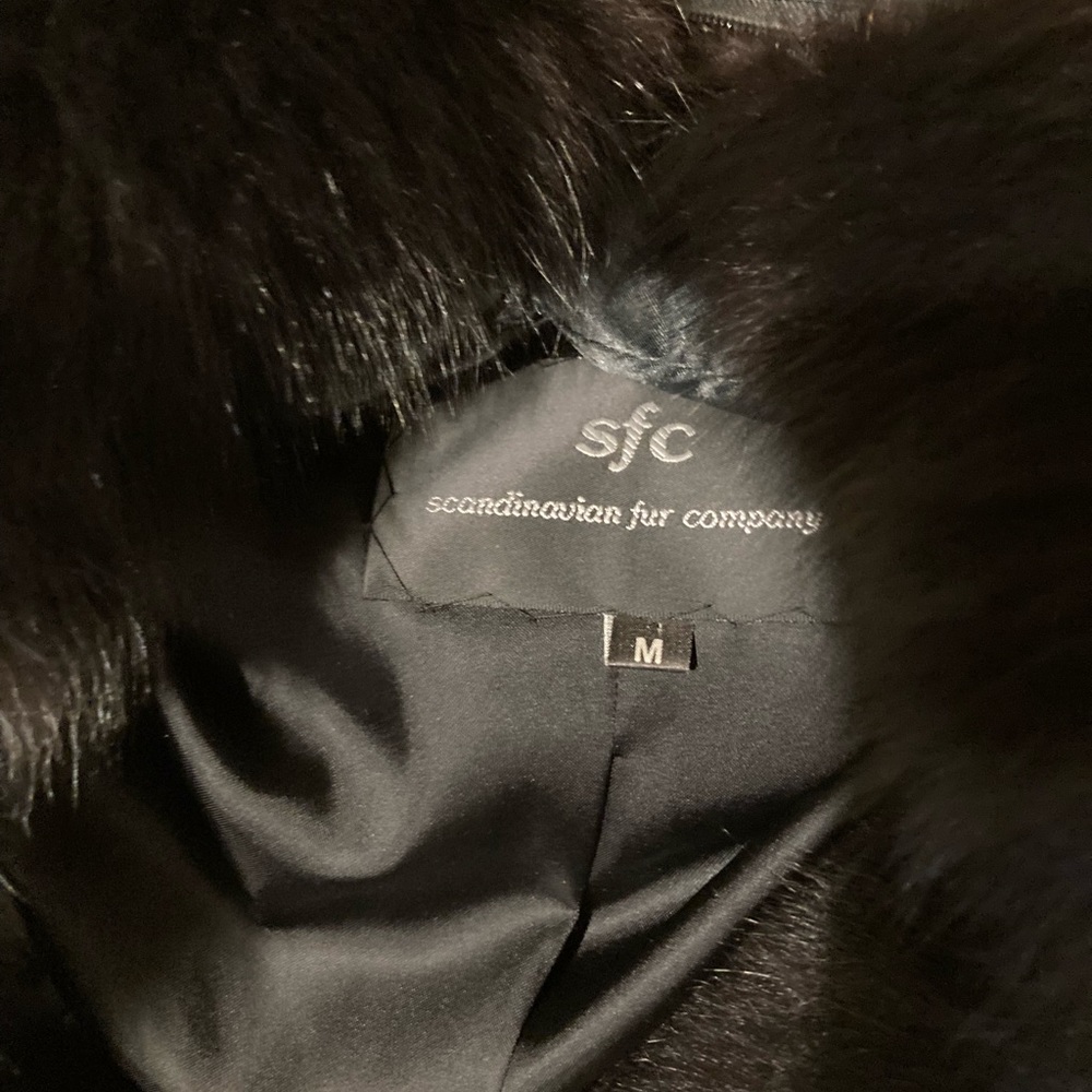 Black Ranch Mink Jacket - Picture 6 of 8